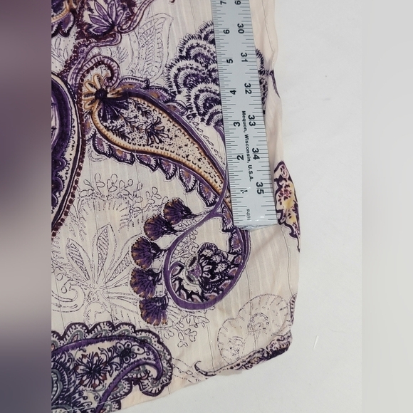 Band Of The Free LILIANE PURPLE PAISLEY TIERED MAXI DRESS Women's Size Medium - Picture 5 of 10